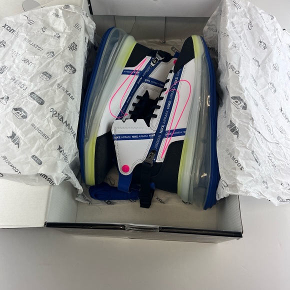 Nike Other - NIKE AIR MAX 720 SATURN WHITE BLACK PINK BLUE SNEAKER Men 8.5, Wmn 10 AO…